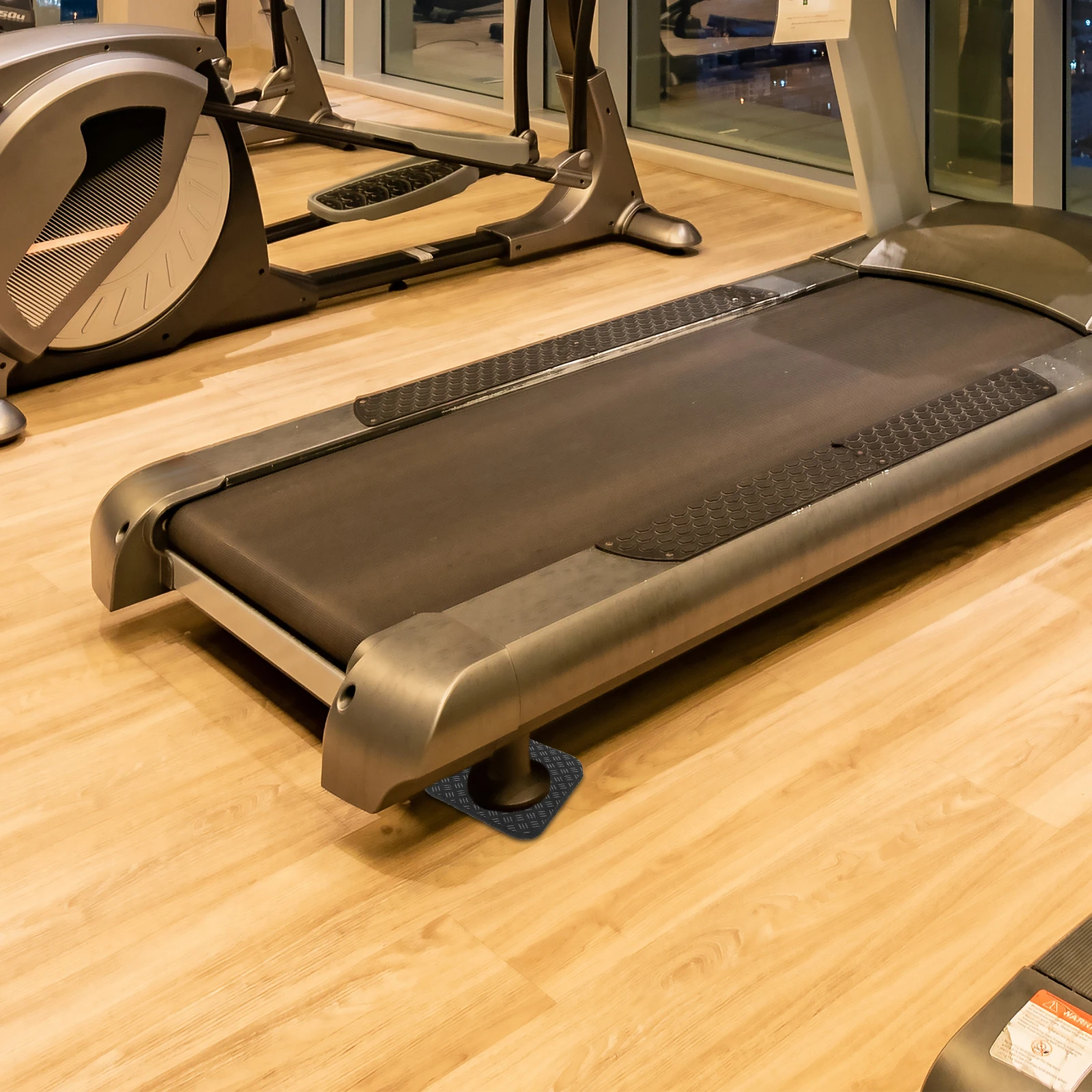 

6Pcs Treadmill Floor Mat Pads High Density Silicone Anti Vibration Mat for Gym Equipment Quiet Workout Experience Protection