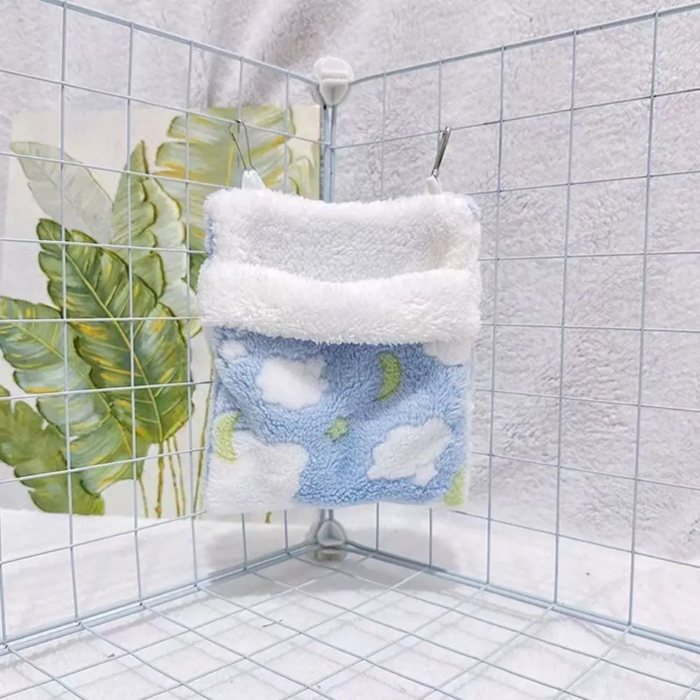 Neuer Weicher Schlafsack für Zuckerflügelhörnchen, Warme Hamster-Hängematte mit Sternenmuster, Komfortabler Ratten-Schlafsack, Haustier-Schaukeltasche – Detail 2