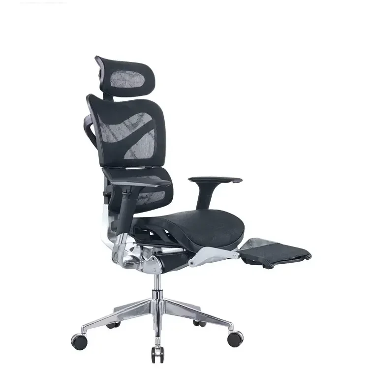 

Office Chair Ergonomic With Footrest And Headrest Office Mesh Chair