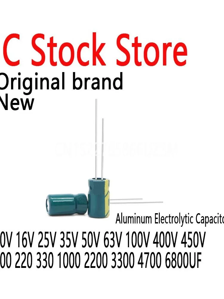 Kondensator aluminiowy o wysokiej częstotliwości i niskiej rezystancji 10V 16V 25V 35V 50V 63V 100V 400V 450V 100 220 330 1000 2200 3300 4700 6800UF — zdjęcie 2