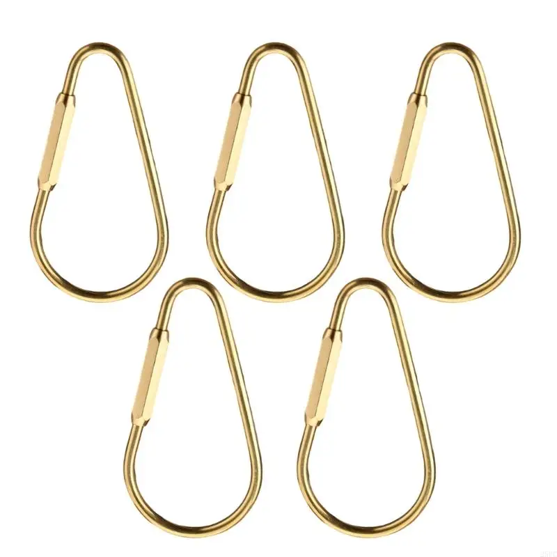 

5 Pack Keychain Part Elegant Jewelry Pendant Connective Chain Copper Keychain Hook Suitable for Hand-Making Lover