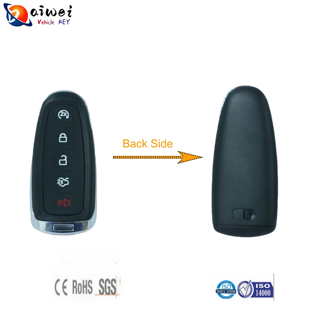 5 Buttons 315Mhz Unvicersal Car Remote Key for FORD Edge2011-2013 Escape2012-2014 Explorer 2011-2014 