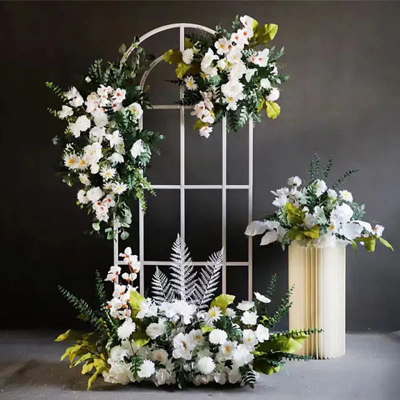 Wedding Simulation Flower Floor Flower Arch Background Wedding Floral Event Decoration Wedding T Stage Custom Props