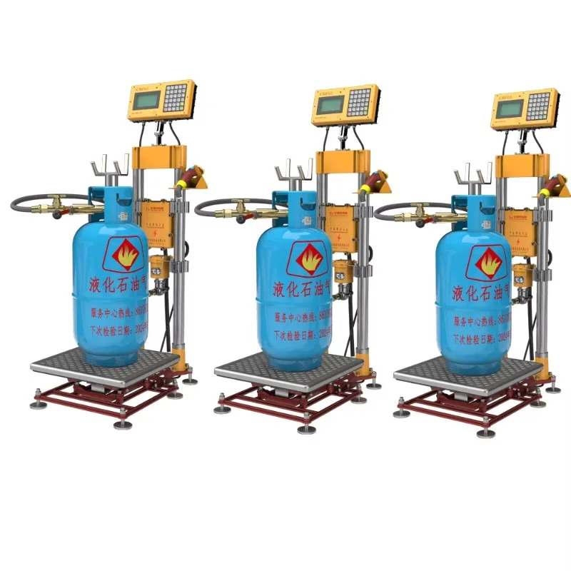 Big Capacity 2kg-180kg LPG Filling Scales Real-Time Monitoring Gas Filling Data Remotely