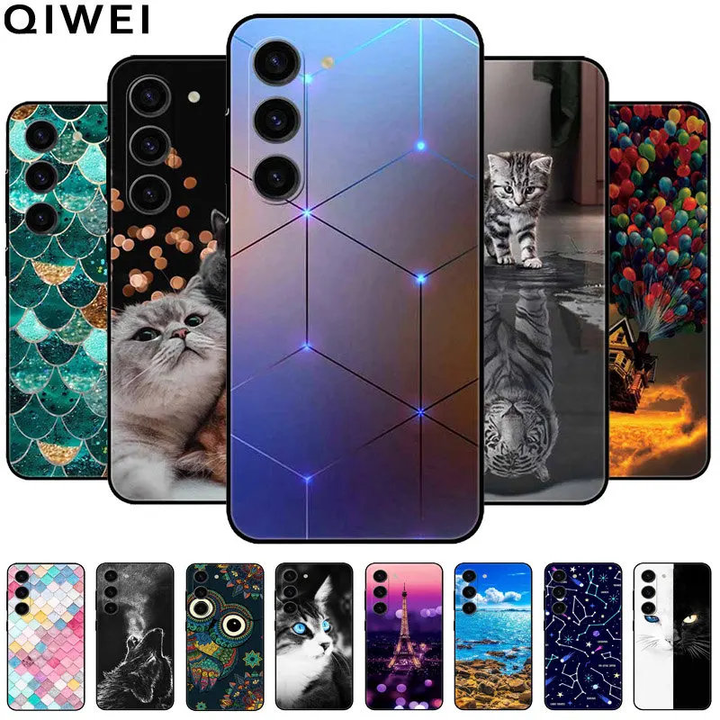 For Samsung Galaxy S23 Case Luxury Soft Silicon TPU Back Cover Phone Cases for GalaxyS23 S 23 Plus Ultra FE Protector Shockproof