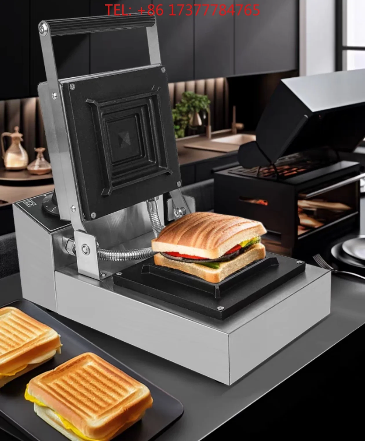 Hot Press Sandwich Machine, Commercial Breakfast Machine, Toaster, Oozing Edge Sealing Sandwich Maker
