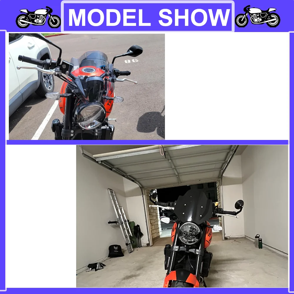 Motorcycle Windshield Deflector with Mounting Bracket For Triumph Trident 660 2021 2022 2023 2024 2025 Wind Shield Screen Visor