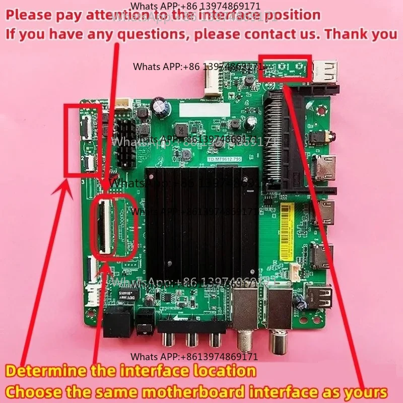 TD.MT9612.795 LCD TV L50M6-6AEU L55M6-6AEU L55M66AEU L58m7-easea network WIFI motherboard TD MT9612 795 L50M6-6ARG