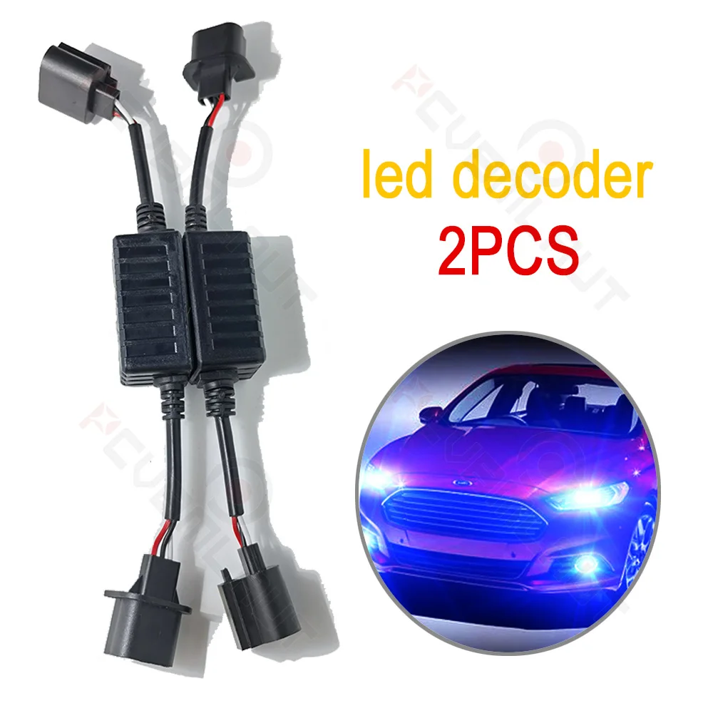 CHUSYYRAY 2pcs 200913-H7 LED Headlight Decoder Error Free LED Canbus Decoder Resistor Car Headlamp Canceller Anti Flicker