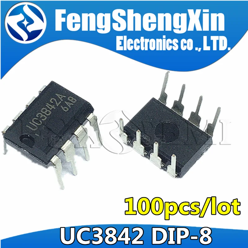 100pcs/lot New UC3842AN DIP8 UC3842 UC3842BN DIP 3842AN DIP-8 UC3842A UC3842B UC3842 chips IC