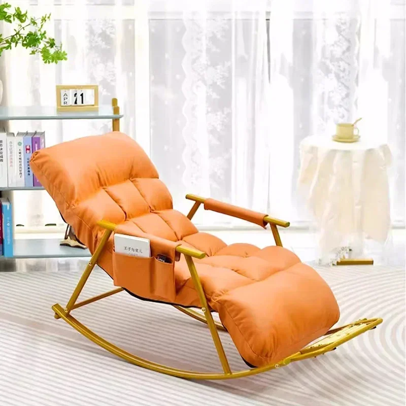 Mecedora nórdica para sala de estar, sofá de salón, sillas perezosas de diseño, trono de lectura, cómodo y ergonómico, muebles para el hogar