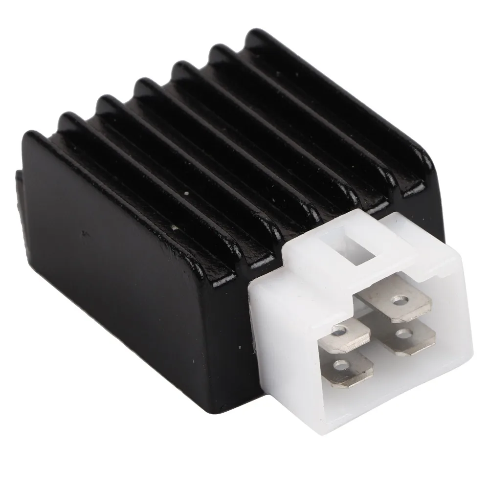 Durable 12V Motorcycle Rectifier 4-Pin Half-Wave Voltage Regulator Scooter Rectifier For Scooter