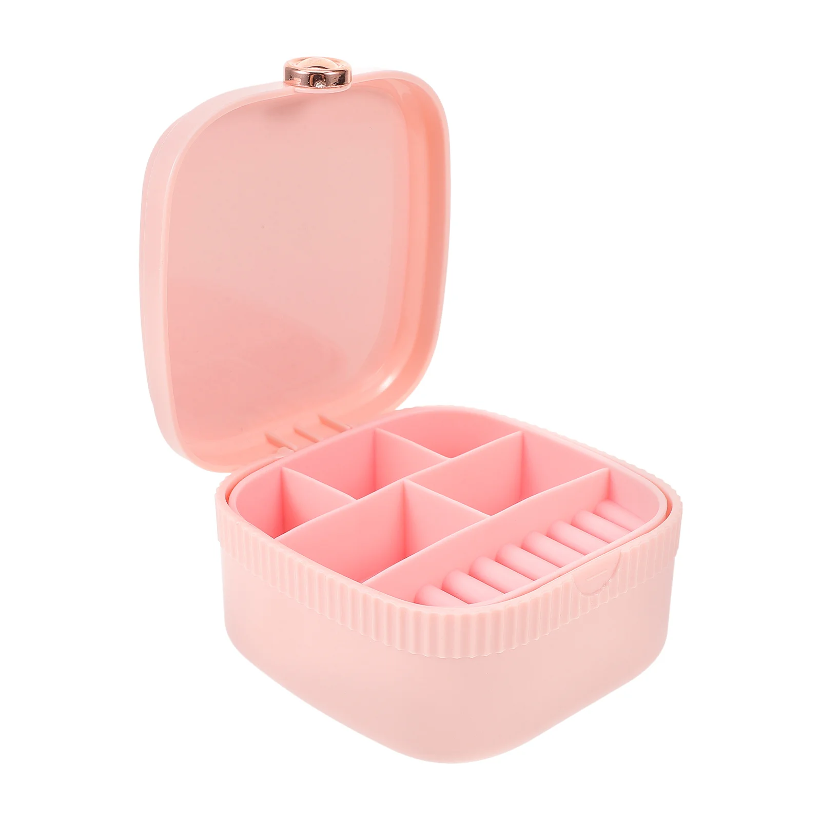 

Чехол для хранения ювелирных изделий, легкий органайзер для ювелирных изделий для женщин, маленькая дорожная необходимая коробка для колец, шпилек для ушей, янтарные безделушки