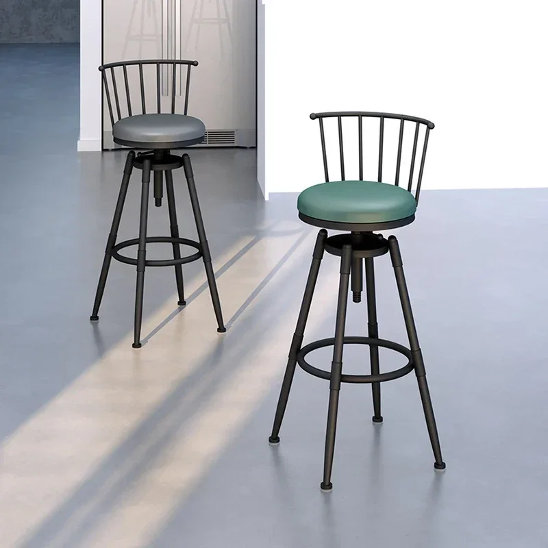 

Reception Modern Chair Bar Home Garden Backrest Banks Kitchen Stool Design High Sillas Para Comedor Beauty Salon Cafe Furniture