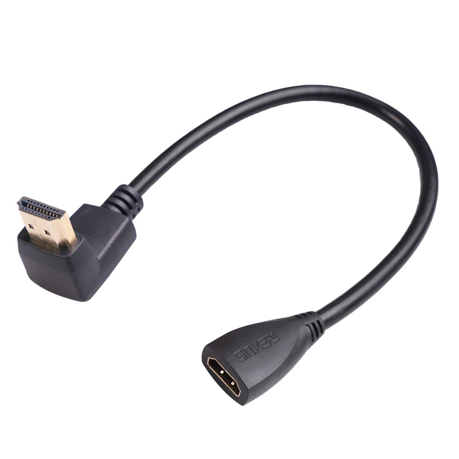 90 Degree Right Angle Elbow Adapter Cable Male To Female 4K HDMI-compatible Extension Cable For TV LCD Laptop PS3 Projector