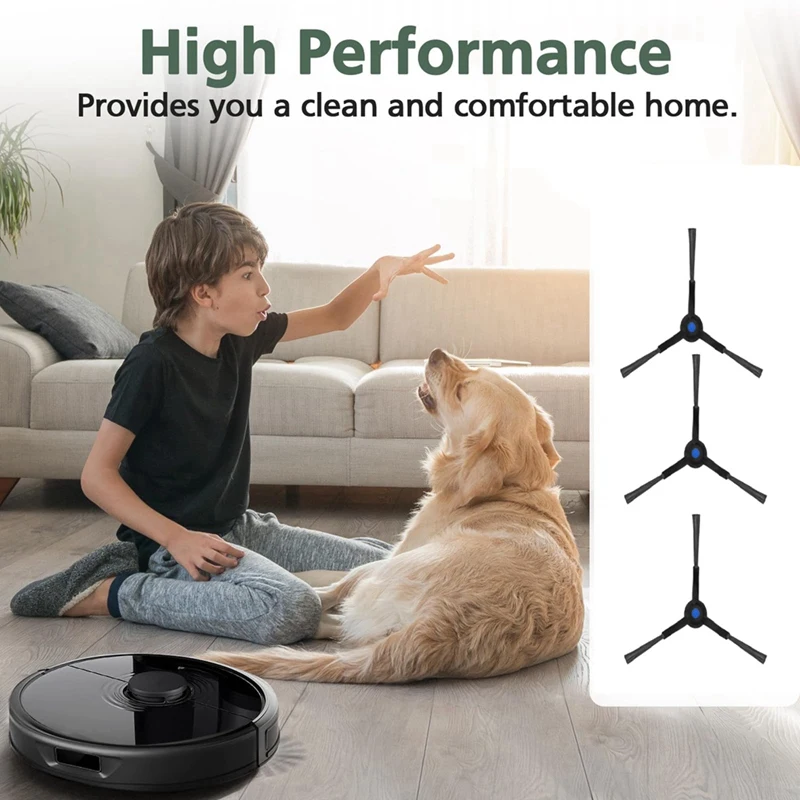 BAAG 12 Uds Cepillo Lateral para Ecovacs Deebot X8pro Plus piezas de aspiradora robótica cepillo lateral de repuesto