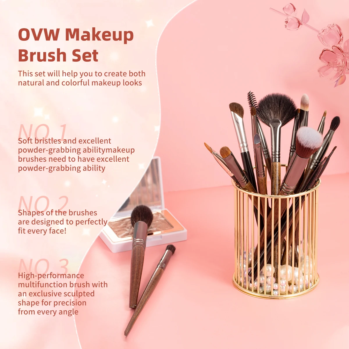 OVW Concealer Nose Shadow Eyeshadow Makeup Brush Set ZH00153