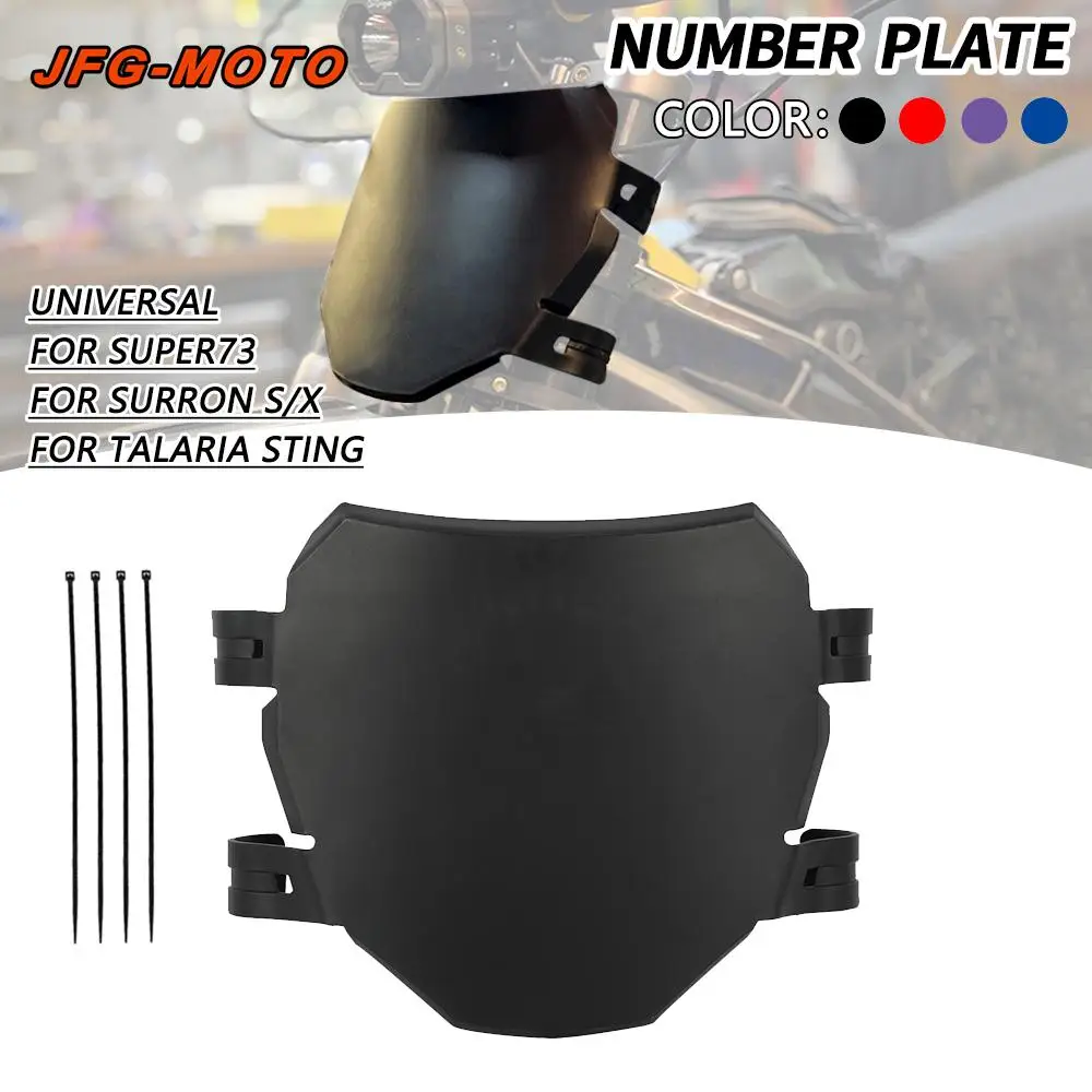 Front License Number Plate For Talaria Sting Stark Varg Motorcycle Acc...