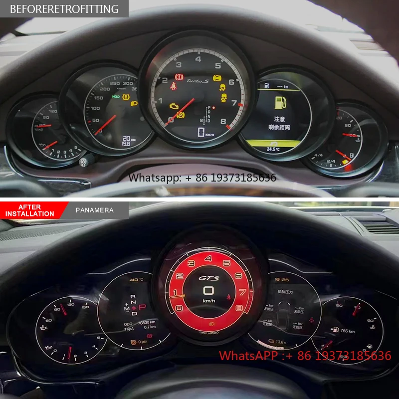 For Porsche Panamera 2010-2016 New Upgrade LCD Instrument Panel 970 Center Console Display Instrument Panel