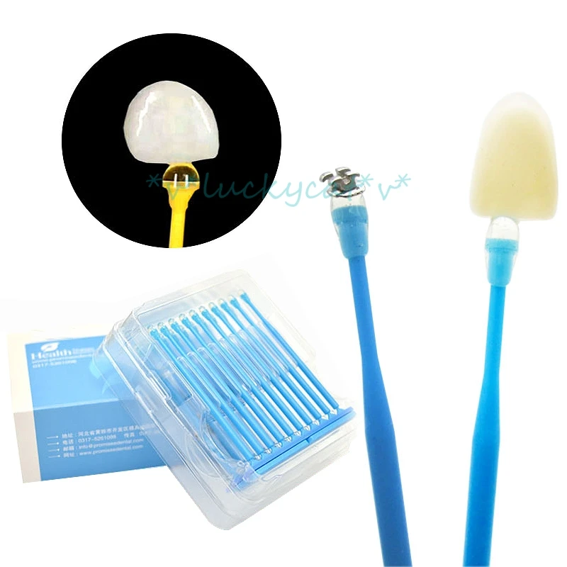 10pcs Dental Sticky Stick for holding Ceramics Product Emax Onlays Inlays Emax Crowns Disposable Consumables Dental lab Material