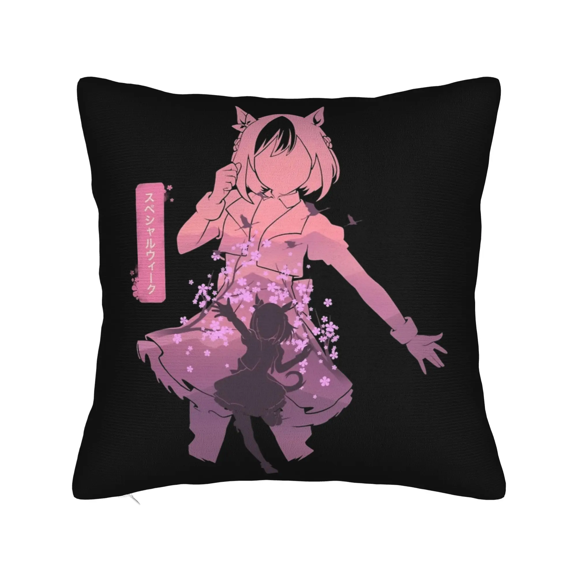 Special Week Uma Musume Anime Pillowcase Printing Cushion Cover Decoration  Throw Pillow Case Cover Home Zipper