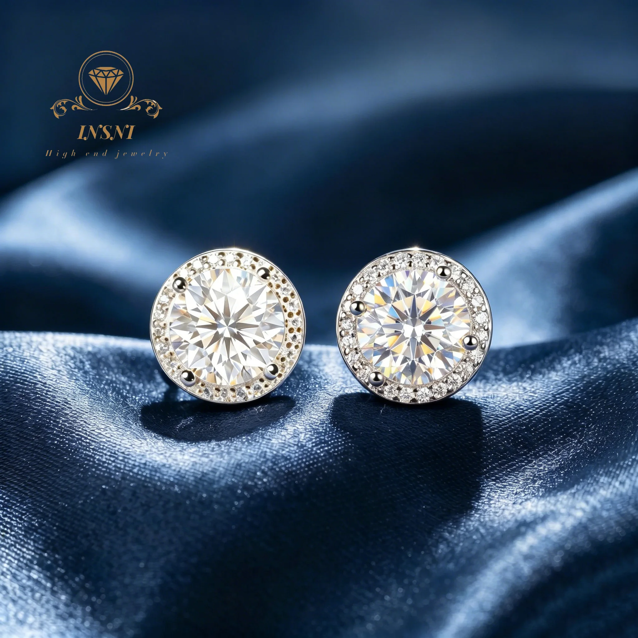 Luxury Bags Affordable - D-color Moissanite Sterling Silver Stud Earrings