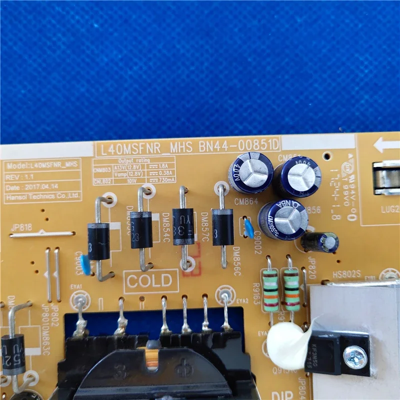 BN44-00851D L40MSFR_MHS Good Power Supply Board Has Been Tested To Work Properly Applicable FOR LCD TVs UN40J5203DG UN40J5200DH