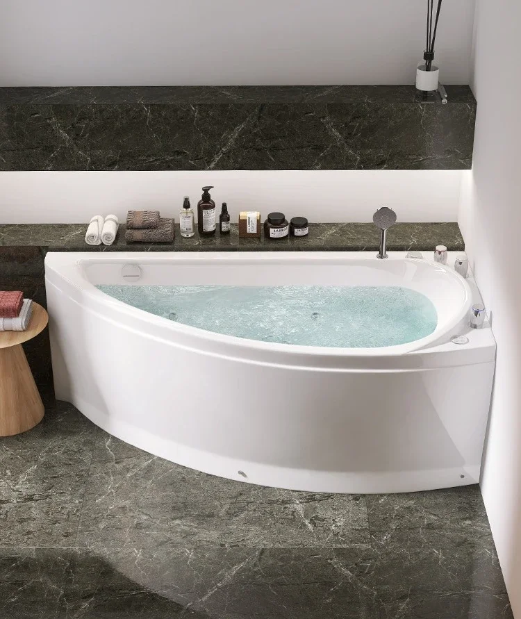 Small acrylic bathtub for home large bathtub 159 bathtub