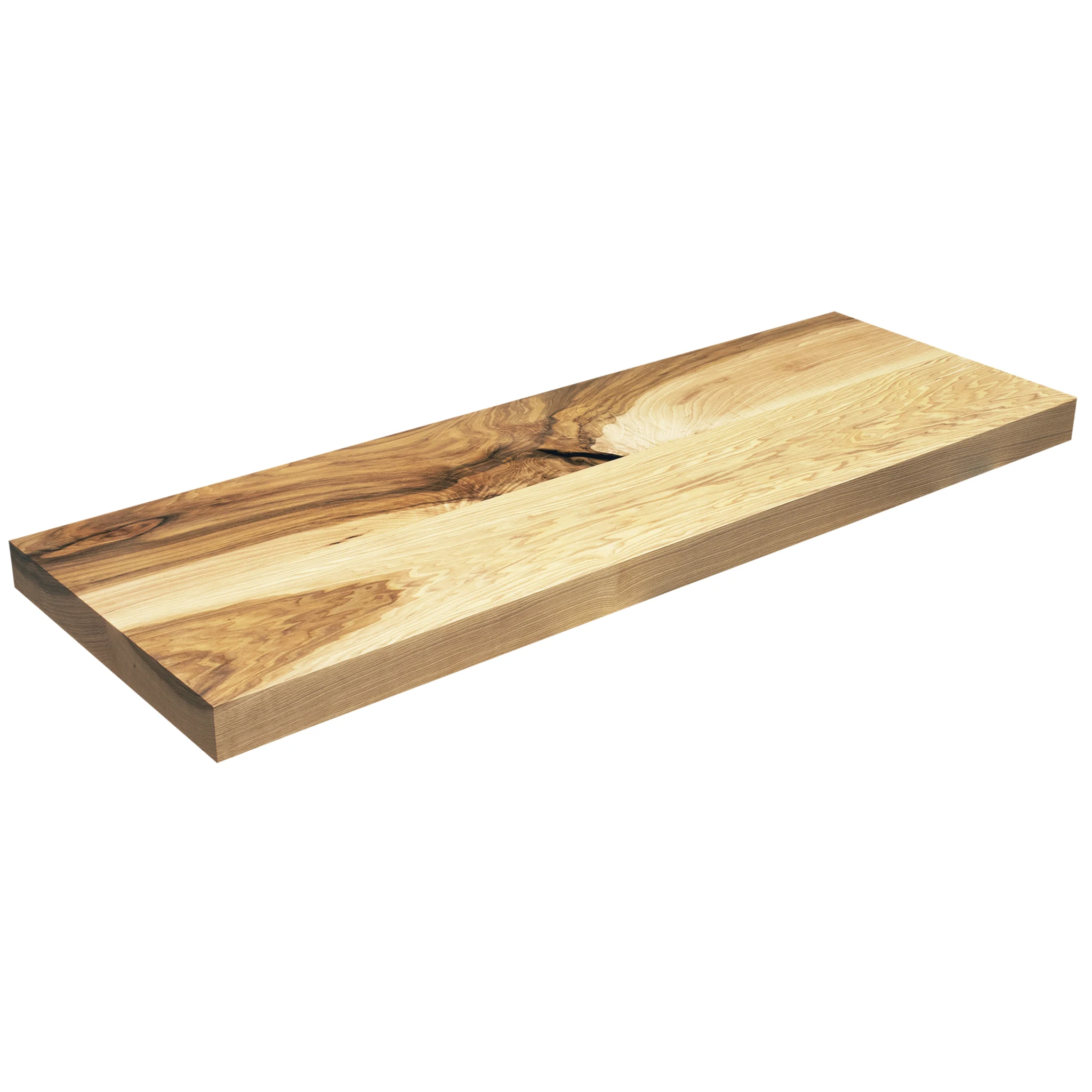 

Walnut solid wood bookcase, floating shelf wall-mounted storage display