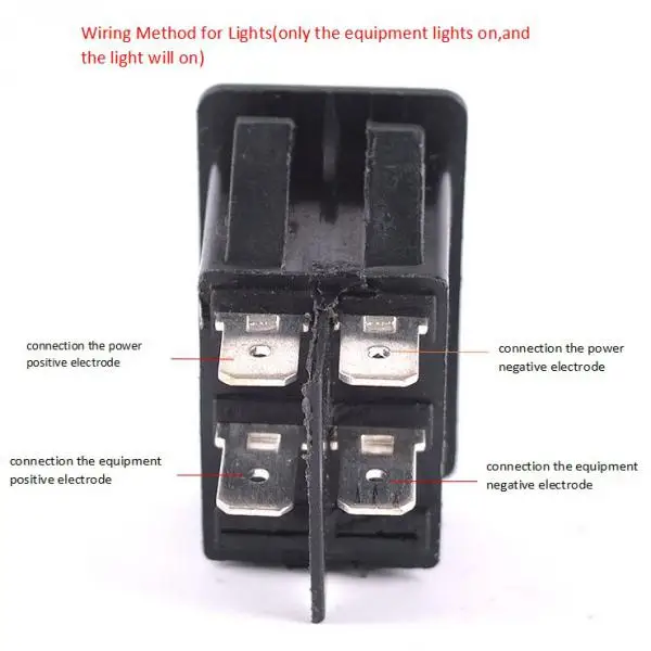 4 Packung LED Colored Lighted Toggle Switch Rocker Control 12V 35A Car Truck