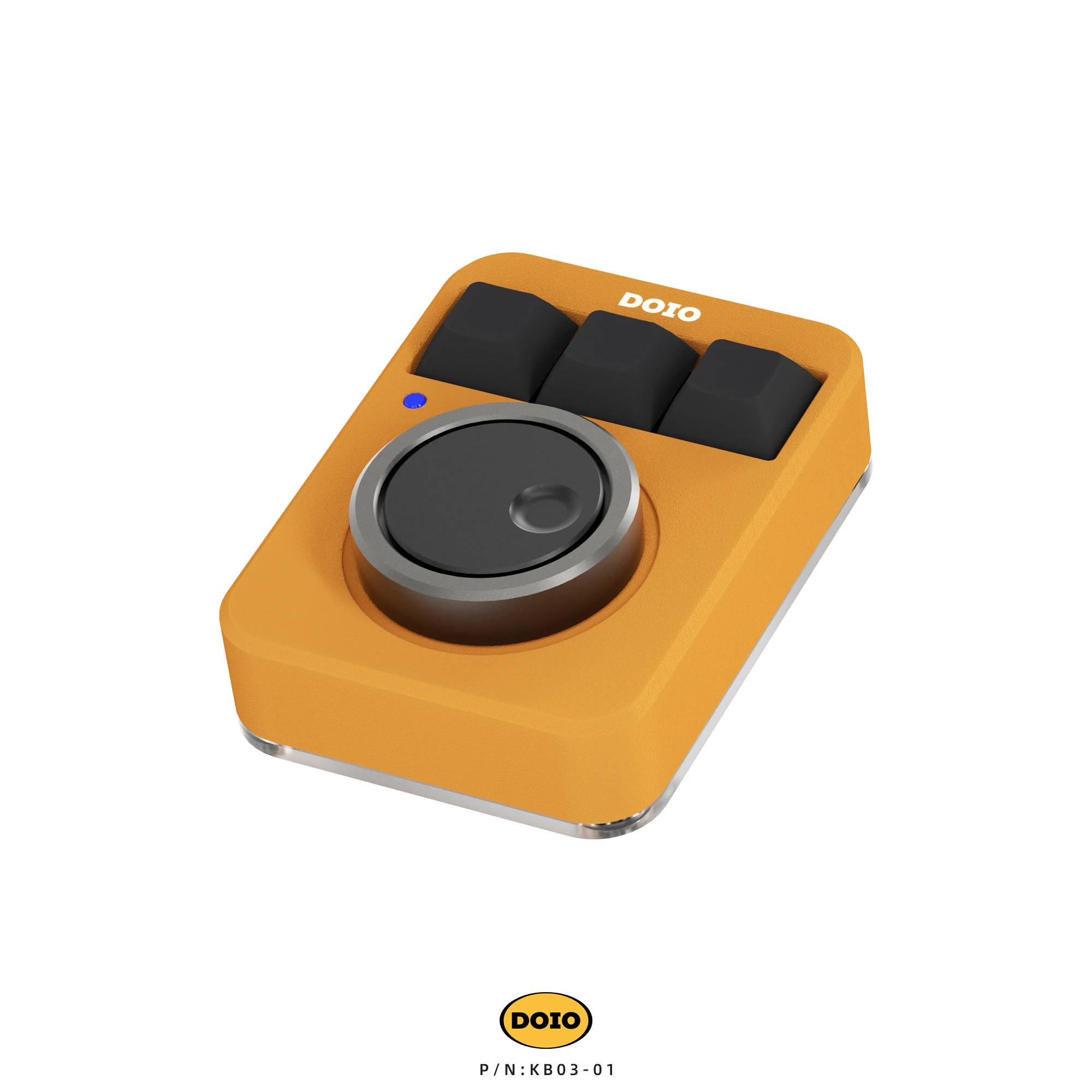 DOIO KB03-01 لوحة المفاتيح الميكانيكية الصغيرة RGB أسفل قذيفة الساخن قابلة للتبديل مقابض مزدوجة مخصصة الألومنيوم مصمم لوحة المفاتيح السلكية رجل #3