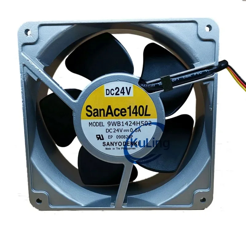 Original Genuine Japanese SANYO 9WB1424H502/503 DC24V 14050 Aluminum Frame Waterproof Fan for SANYO