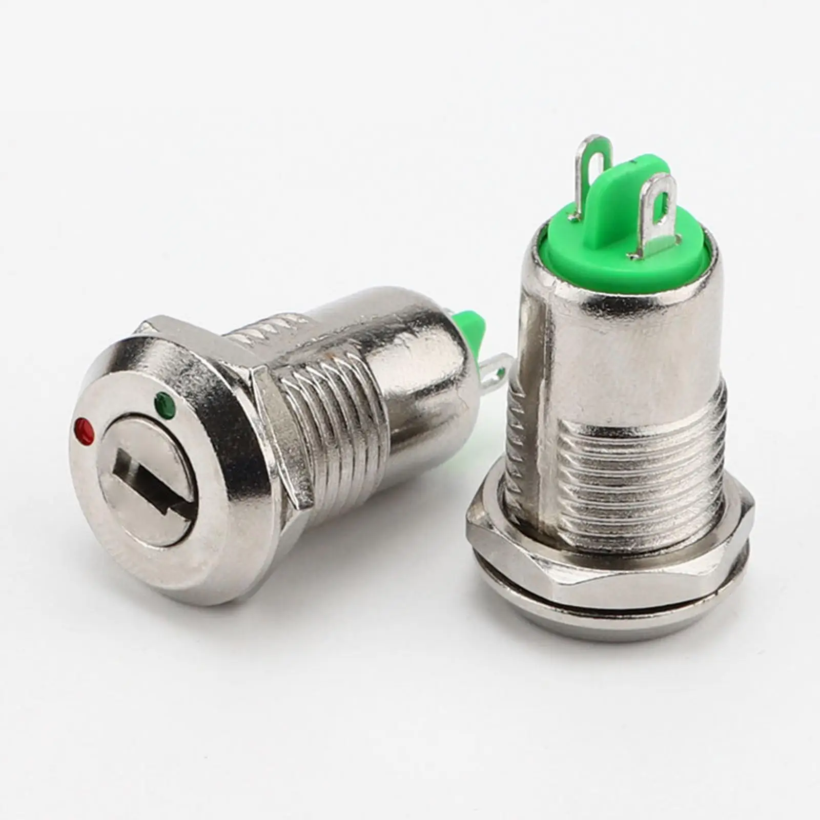 2-6pack Electronic Key Switch 12mm Metal for Automotive Security Engine DIY