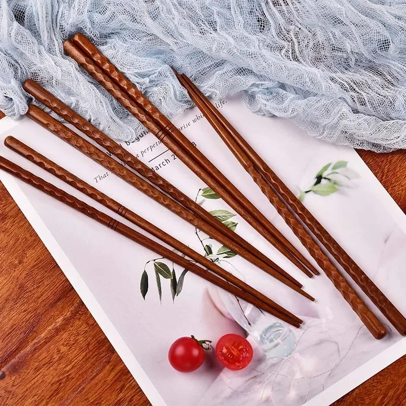 1 pairs Creative Chinese black walnut tortoise shell tangent wooden chopsticks household gift chopsticks wooden chopsticks