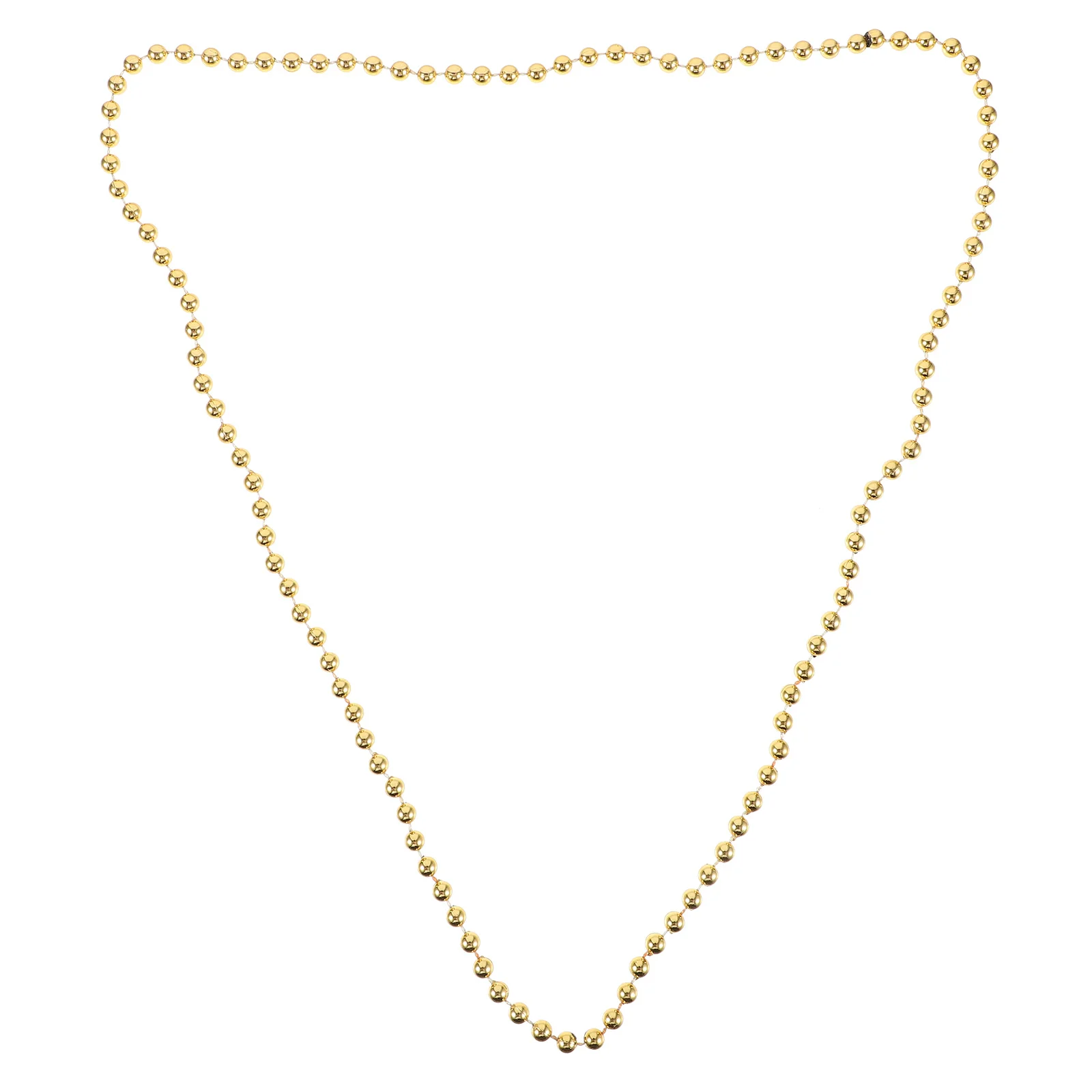 

5Pcs Mardi Gras Beaded Chain Necklace Handcrafted Lightweight Carnival Festival Party Decoration Beads Necklace for Daily Wear