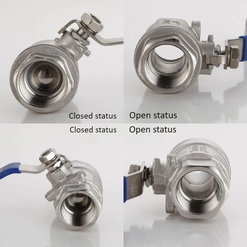 304 Stainless Steel Two-piece Ball Valve 1/4 3/8 1/2 