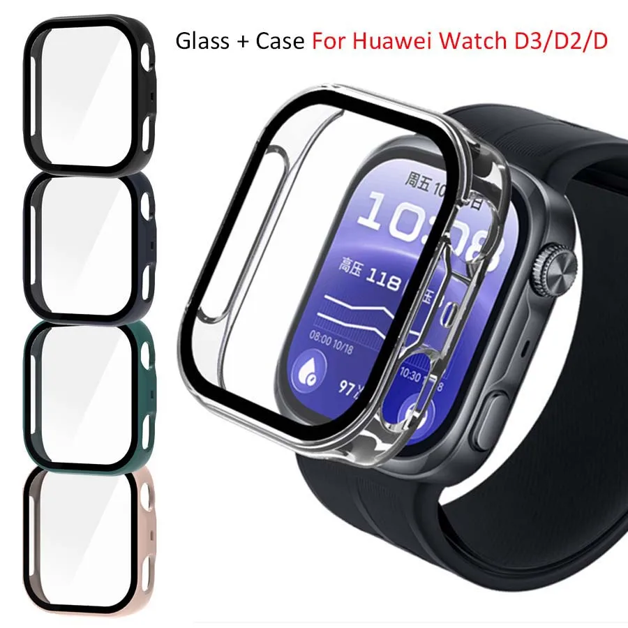 Tempered Glass Case For Huawei Watch D3 Screen Protector All-Around Protective Shell Cover For Huawei Watch D2 Bumper Accessory