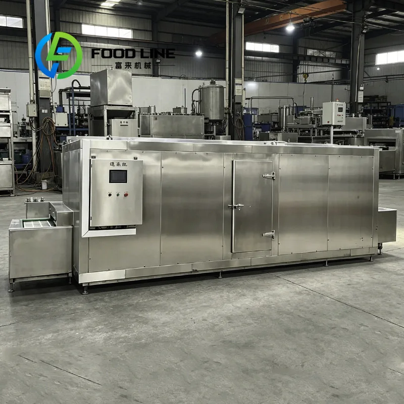Fluidized Bed IQF Freezer Closed Circulation Cold Air Design Reduces Cold Air Waste For Continuous Small Particle IQF Processing