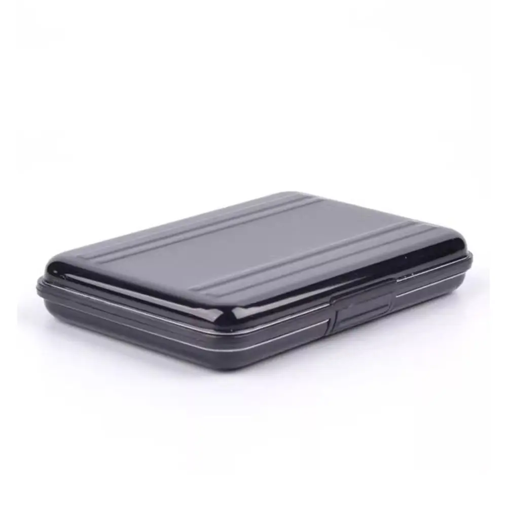 16 Slot Memory Card Case Dual Layer Black Silver SD Cards Storage Box Travel Use Card Organization Portable TF Card Case