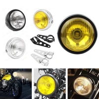 Faro delantero de 6 ""para motocicleta, estilo Retro, 35W, luz delantera de haz bajo, apto para Harley Chopper Yamaha Honda Universal, 1 ud.