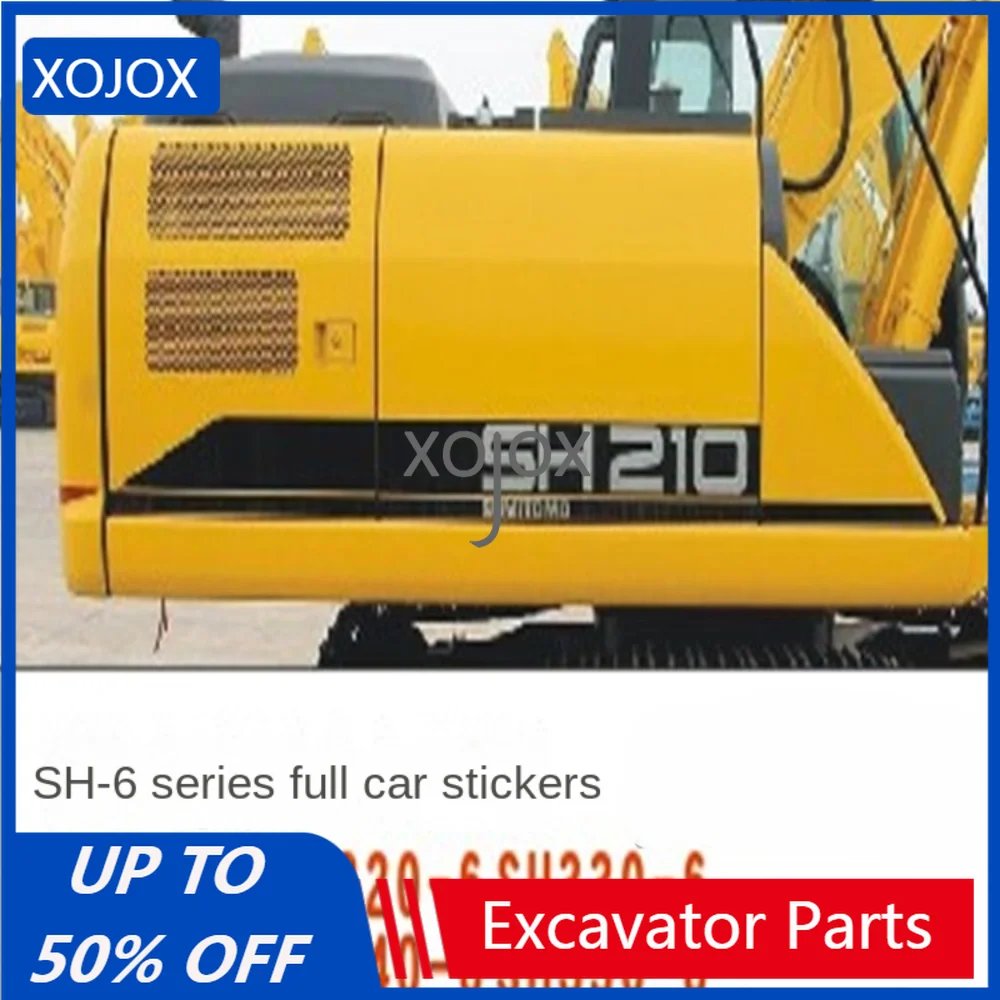 XOJOX For Sumitomo SH60 75 120 130 150 180 200 210 260 300 350-6 220A3 Car Decal Warning Sticker Excavator Parts