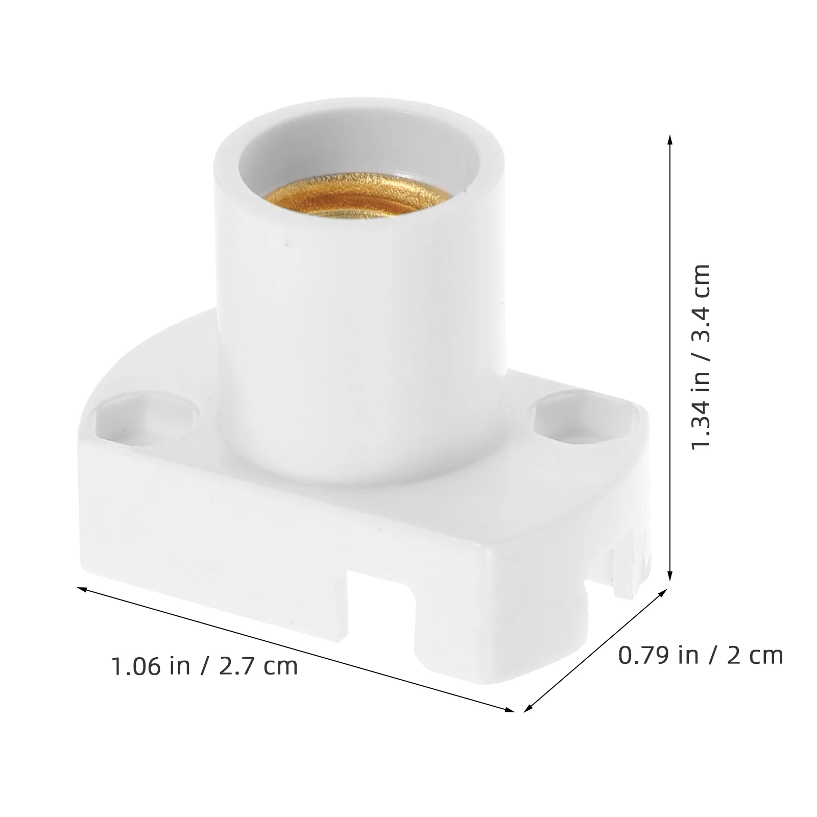 Support de lampe E12 pour ampoules à douille, pièces de support rapide pour lampes exécutives, vis ABS