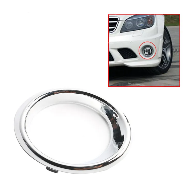 1Pc for 08-11 year Mercedes Benz C-Class W204 front fog lamp frame C63 fog lamp cover C280 electroplating ring C300