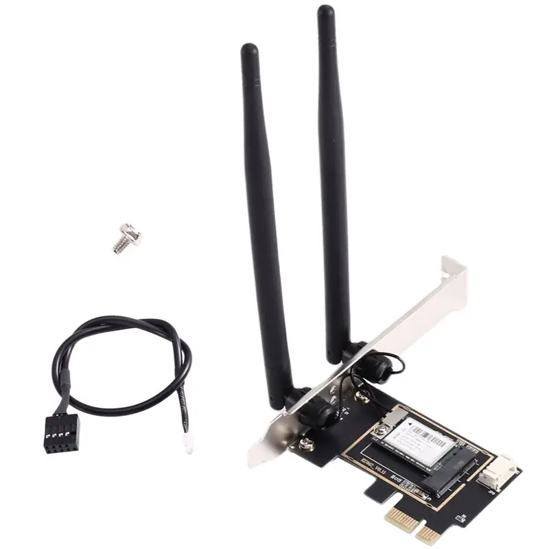 N35R-N300 2.4G For Desktop PCI-E Wireless Network Adapter Built-In Wi-Fi Receiver Bluetooth 4.0 Network Card