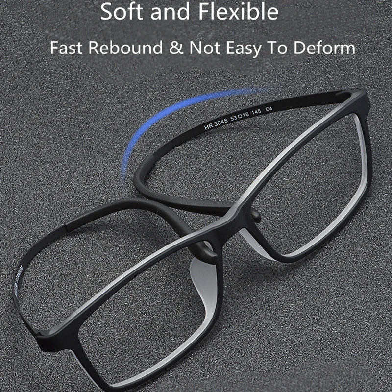 Ultra-Light Pure Titanium Blue Light Blocking Reading Glasses Men Outdoor Hyperopia Business Large Frame Eyeglasses with Diopter