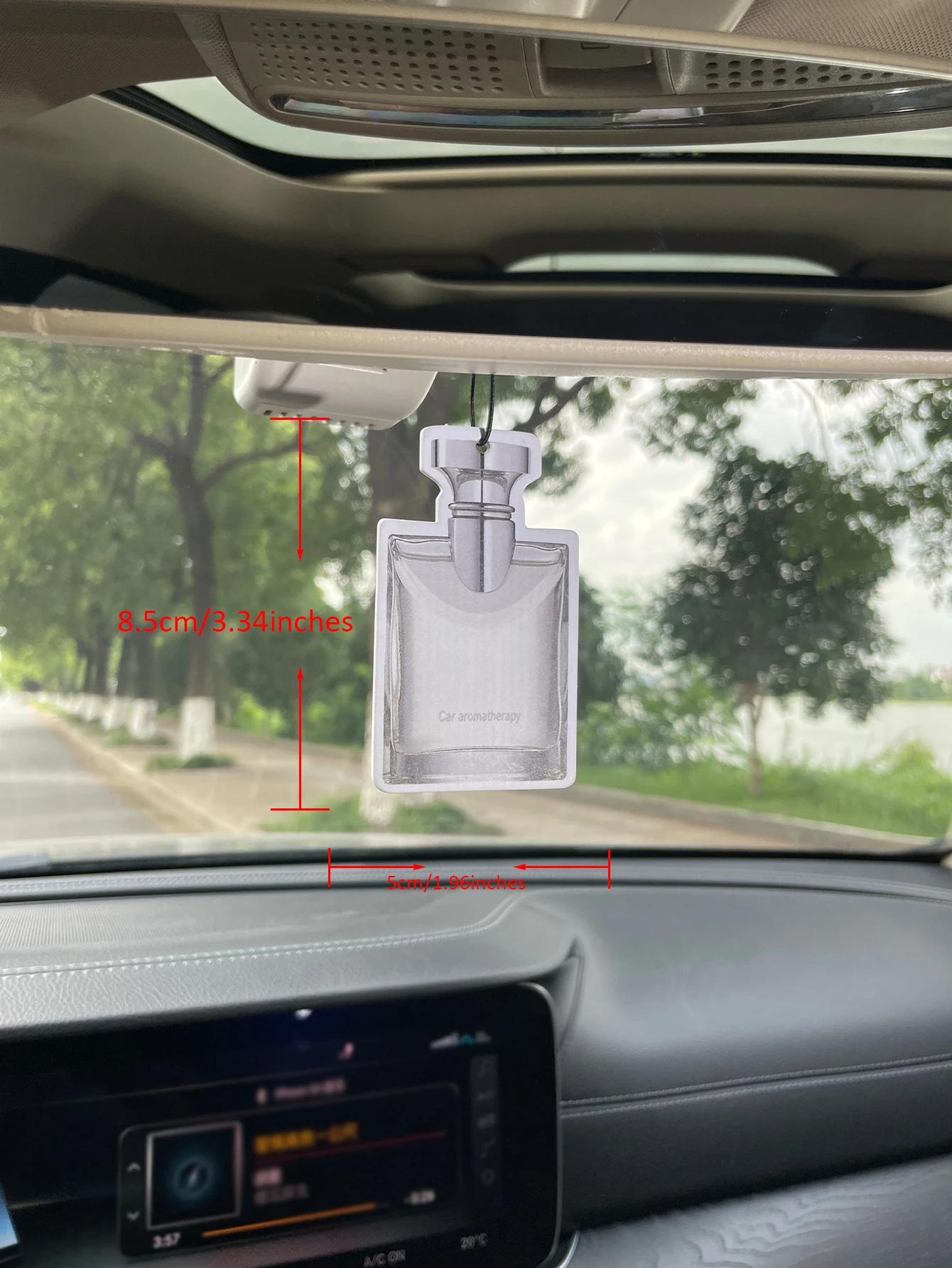 Parfumfles Hilton (hotelgeur) autoluchtverfrisser, feestcadeau, hanger voor achteruitkijkspiegel, autogeurtabletten, auto-interieurdecoratie, autodeodorant, natuurlijke materialen, langdurige geur