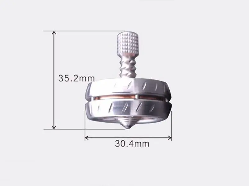 New 1PC Stainless Steel Copper Spinning Top EDC Top Spinner Mental Focus Stress Relief Toys