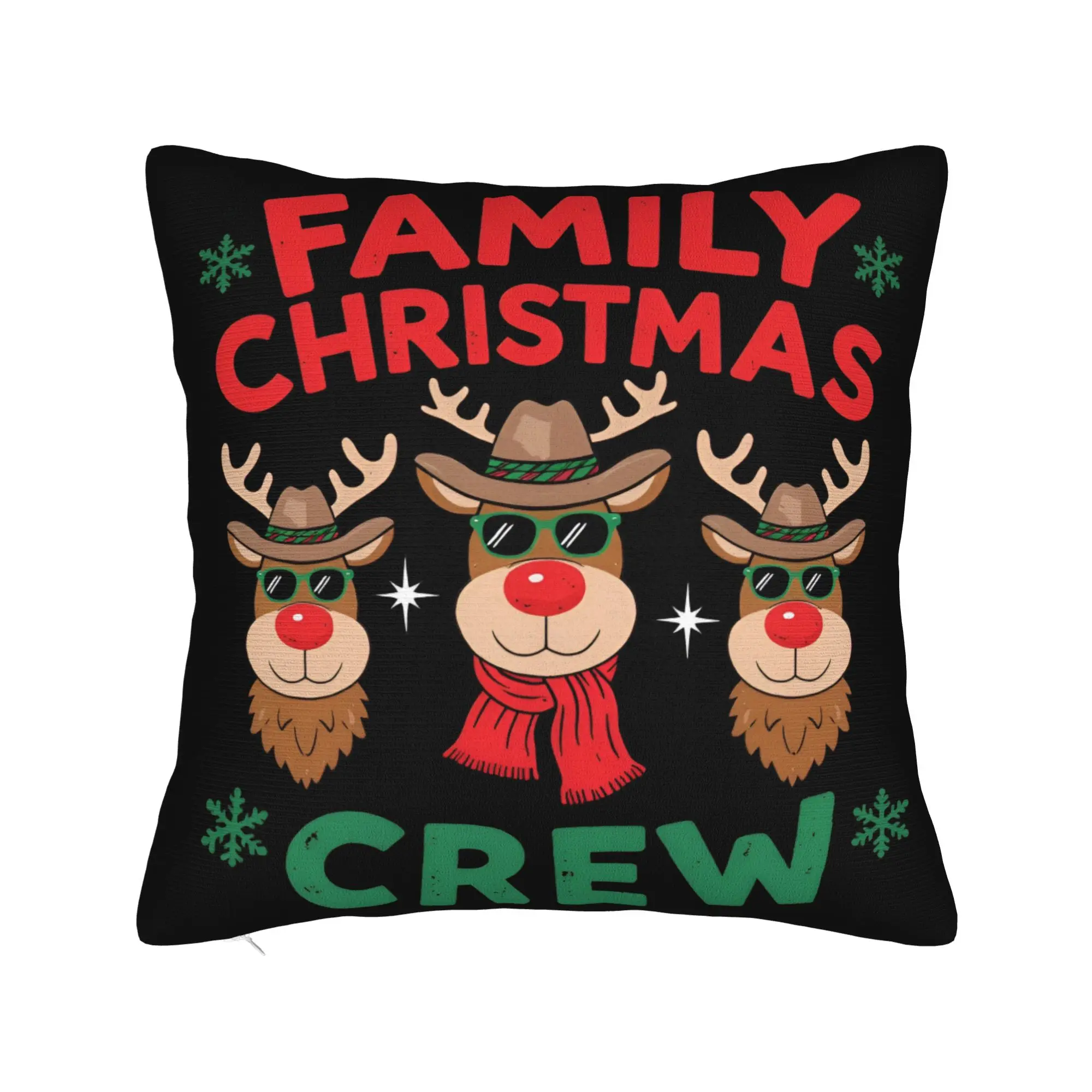 Stylish Home Christmas xmas Santa Claus Decorations Pillowcase Accessories  Pillow Cover Zipper Multi Size