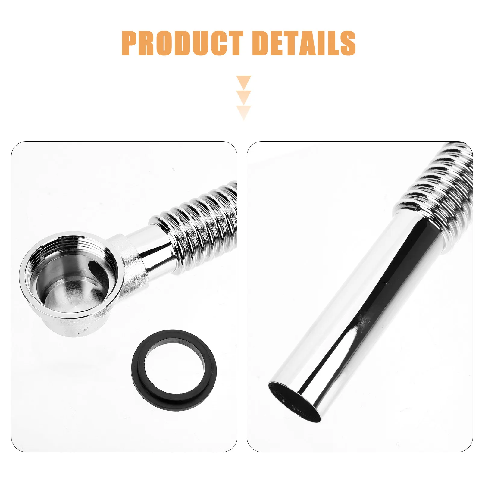 Universal Tub Drain Pipe Flexible Copper Pipes for Bathroom Simple Structure Easy Installation High Hardness No Odor Perfect