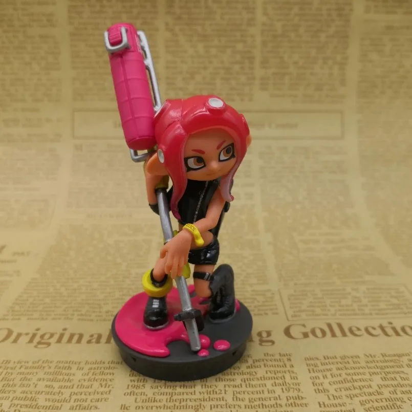 New 10cm Version Q  Anime Game  Splatoon Squid Niang Amiibo PVC Action Figure Collectible Model Toys Kid Gift